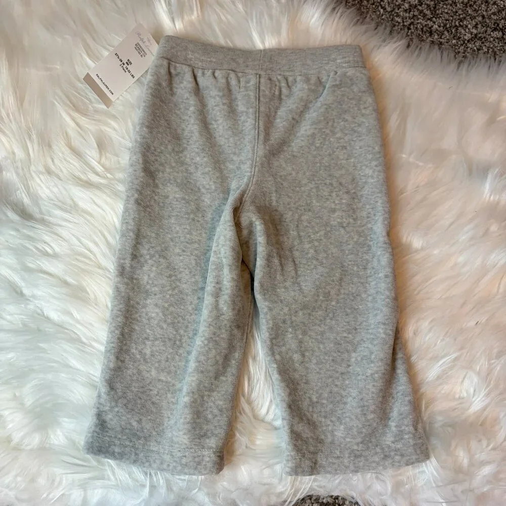 Ralph Lauren Gray Sweatpants Baby Boys 9 Months NWT